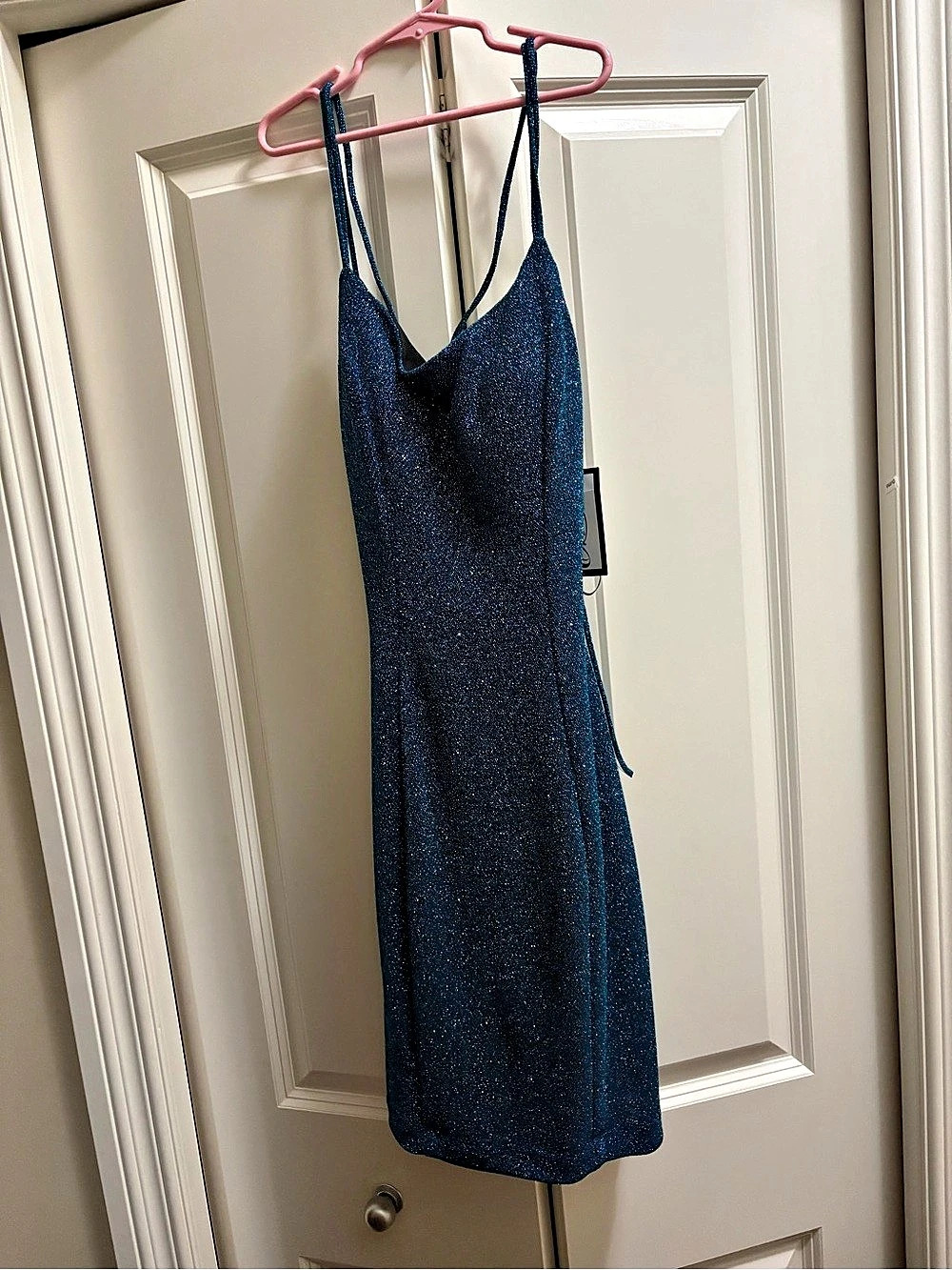 Teal Sparkly Midi Dress Size Medium NWT